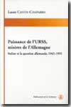 Puissance de l'URSS, misères de l'Allemagne. 9782859444730