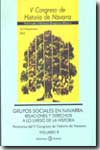 Grupos sociales en la historia de Navarra. 9788477680895