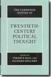 The Cambridge history of twentieth-century political thought. 9780521563543