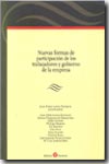 Nuevas formas de participación de los trabajadores y gobierno de la empresa. 9788486977535