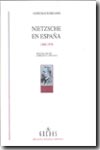 Nietzsche en España. 9788424927219