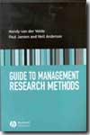 Guide to management research methods. 9781405115124