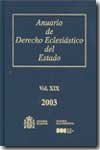 Anuario de derecho eclesiástico del Estado