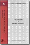 Sociología y prensa judicial. 9788497723787