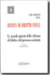 Le grandi opzioni della riforma del Diritto e del processo societario