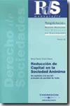 Reducción de capital en la Sociedad Anónima. 9788497674034