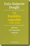 La República imposible. 9789509122857