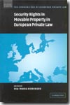 Security rights in movable property in european private law. 9780521839679