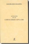 Antología de las Cortes de 1879 y 1881. 9788496579026