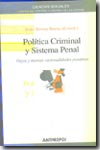 Política Criminal y Sistema Penal. 9788476587201