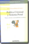 Política Criminal y Sistema Penal