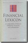 Financial lexicon