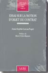 Essai sur la notion d'objet du contrat