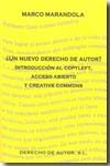 ¿Un nuevo Derecho de autor?. 9788460960300