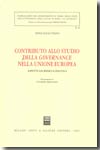 Contributo allo studio della governance nella Unione Europea