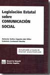 Legislación estatal sobre comunicación social