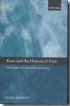 Kant and the historical turn. 9780199205349