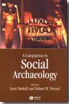 A companion to social archaeology