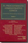 El procedimiento administrativo común