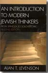 An introduction to modern jewish thinkers