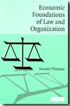Economic foundations of Law and organization