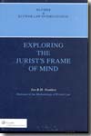 Exploring the jurist's frame of mind. 9789041125675