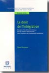 Le Droit de l'intégration