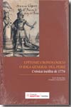 Epítome cronológico o idea general del Perú