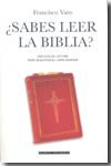 ¿Sabes leer la biblia?