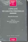 L'efficacité des garanties personnelles