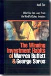 The winning investment habits of Warren Buffett and George Soros