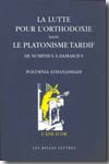 La lutte pour l'orthodoxie dans le platonisme tardif