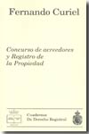 Concurso de acreedores y Registro de la Propiedad. 9788495240934