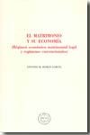 El matrimonio y su economía. 9788496347076