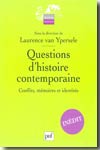 Questions d'histoire contemporaine