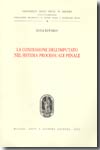 La confessione dell'imputato nel sistema processuale penale