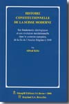 Histoire constitutionnelle de la Suisse moderne