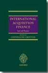International acquisition finance. 9780199290765