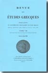 Revue des etudes grecques, Nº118, janvier-juin 2005. 9782251911182