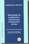 Metodología de investigación y técnicas para la elaboración de tesis. 9788493437411