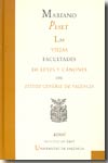 Las viejas facultades de leyes y cánones del Estudi General de València