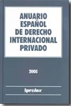 Anuario Español de Derecho Internacional Privado 2005