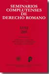 Seminarios Complutenses de Derecho Romano 