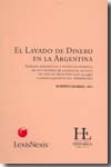 El lavado de dinero en la Argentina. 9789875920767