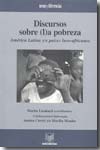 Discursos sobre (l)a pobreza. 9788484892496