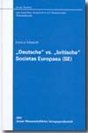"Deutsche" vs. "britische" societas europaea (SE)