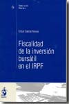 Fiscalidad de la inversión bursátil en el Impuesto sobre la Renta de las Personas Físicas. 9788496440630