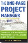 The one-page project manager