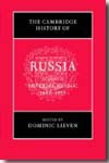 The Cambridge history of Russian.Vol.2: Imperial Russia, 1689-191. 9780521815291