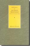 Seminario de archivos personales. 9788488699930